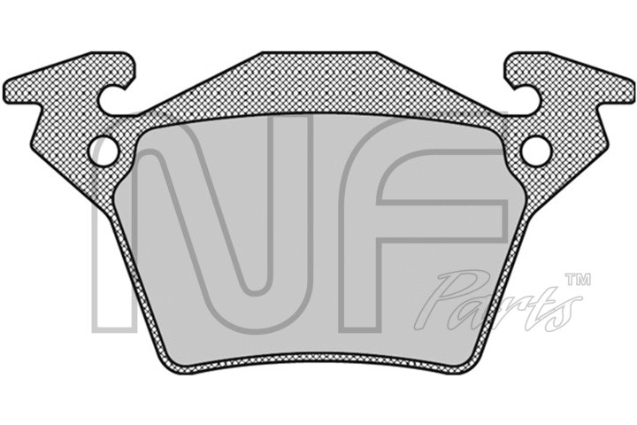 NF PARTS stabdžių trinkelių rinkinys, diskinis stabdys NF0008641